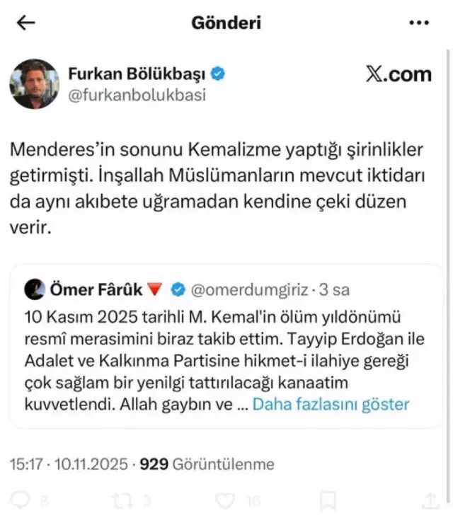Furkan Bölükbaşı gözaltına alındı