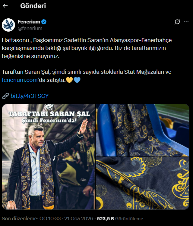 Sadettin Saran'ın taktığı şalı satışa çıkardılar! Fiyatını duyan mağazalara koştu