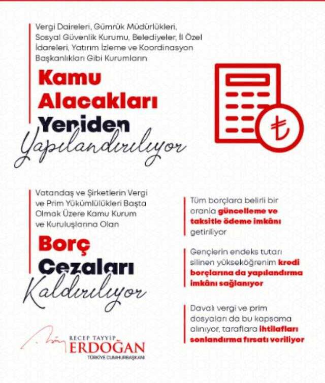 Erdoğan tek tek açıkladı! İşte Cumhuriyet tarihinin en büyük borç yapılandırma paketinin detayları