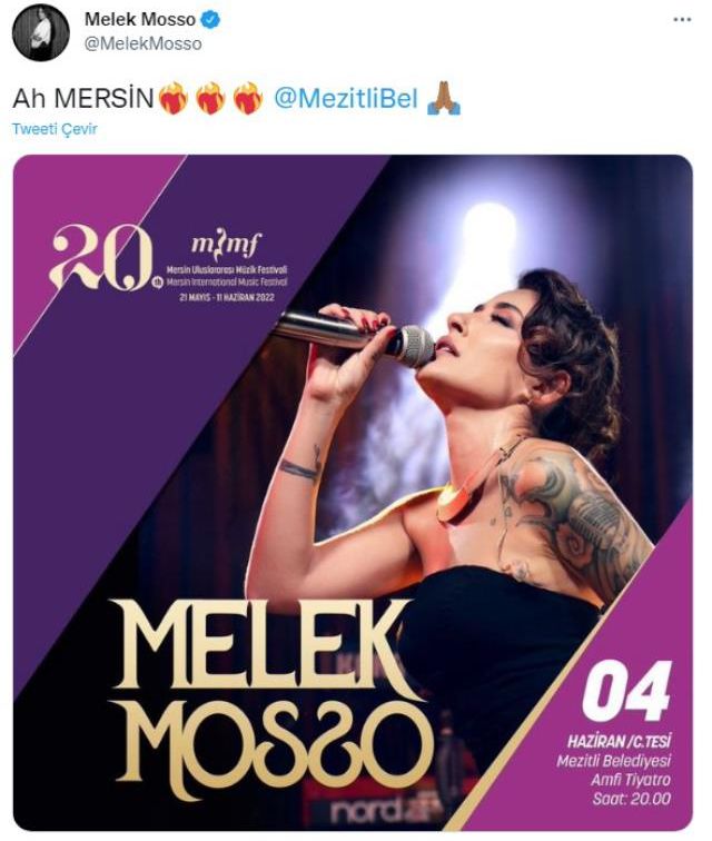 Melek Mosso Mersin Konseri 2022 İPTAL Mİ? Melek Mosso Mersin Konseri ne zaman, saat kaçta?