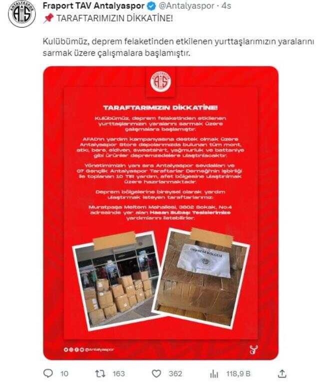 Hep birlikte tek yürek! Spor camiası depremzedeleri yalnız bırakmadı