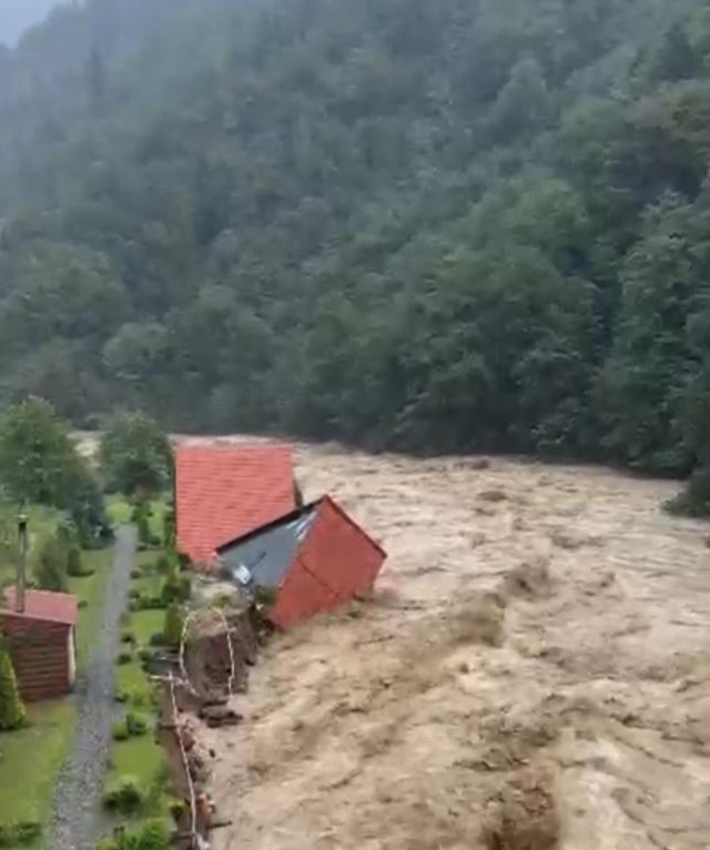 Selin vurduğu Rize'den gelen görüntüler korkunç