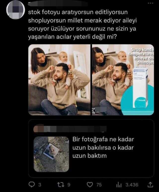 Fotoğrafın enkazdaki aileye ait olduğu iddia edildi! Gerçek çok geçmeden ortaya çıktı