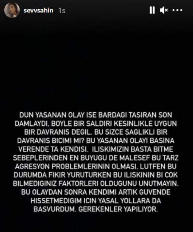 Şevval Şahin'den yeni sevgilisini denize atan eski sevgilisiyle ilgili ilk açıklama: Yasal yollara başvurdum