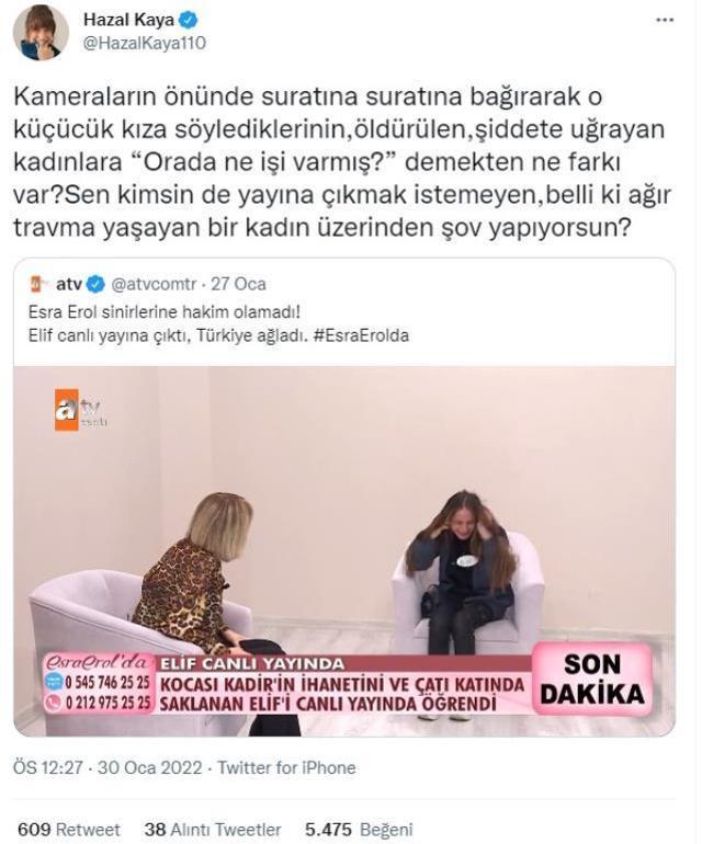 Esra Erol'un canlı yayında genç kız için söyledikleri, Hazal Kaya'yı çileden çıkardı: Sen kimsin, şov yapıyorsun