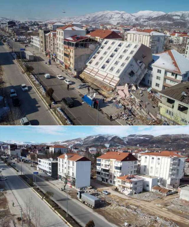 6 Şubat Depremi Fotoğrafları | 6 Şubat Depremi öncesi ve sonrası görselleri!