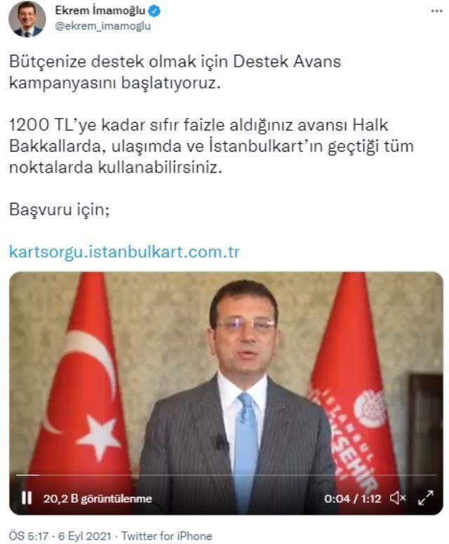 Ekrem İmamoğlu faizsiz para nedir? Ekrem İmamoğlu faizsiz destek avans limiti ne kadar?