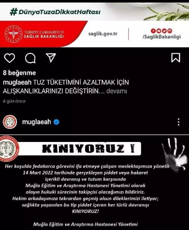 GÖREVDEN ALINAN İL SAĞLIK MÜDÜRÜ, UZMAN ÇAVUŞ HAKKINDA KINAMA MESAJI YAYIMLATMIŞ