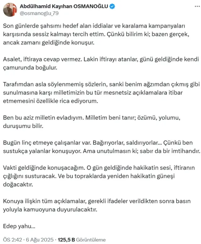 Diploması sahte çıkan 2. Abdülhamid'in torunu sessizliğini bozdu