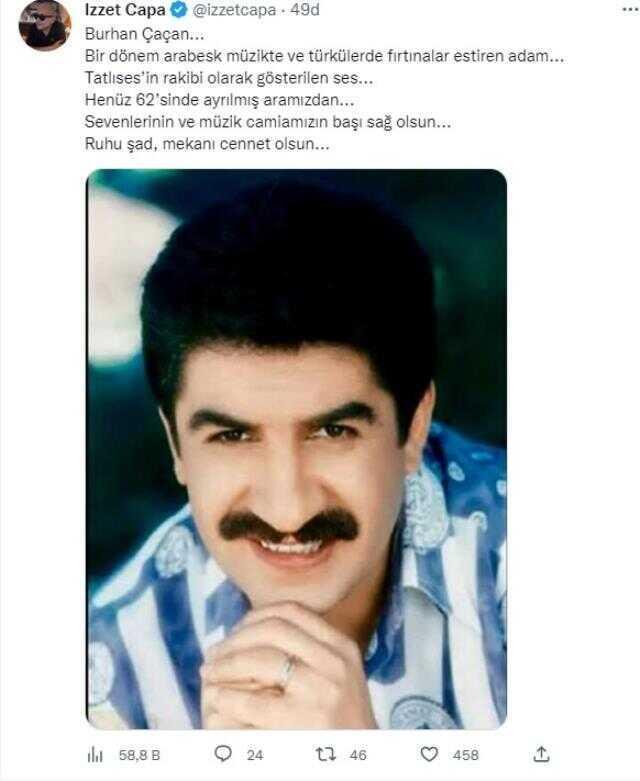 Burhan Çaçan'ın ani ölümü sanat ve siyaset dünyasını yasa boğdu