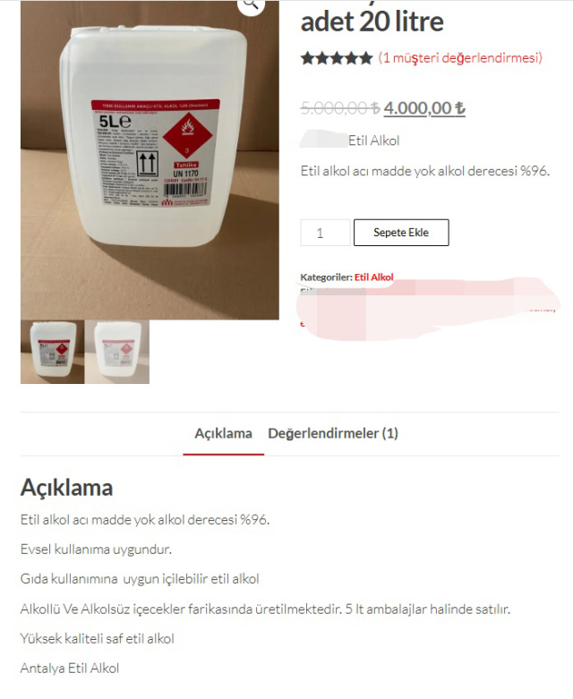 Bunu kardeşiniz yapsa dahi sakın tüketmeyin! İnternetten bidonla alınıp, pet şişeyle satılıyor