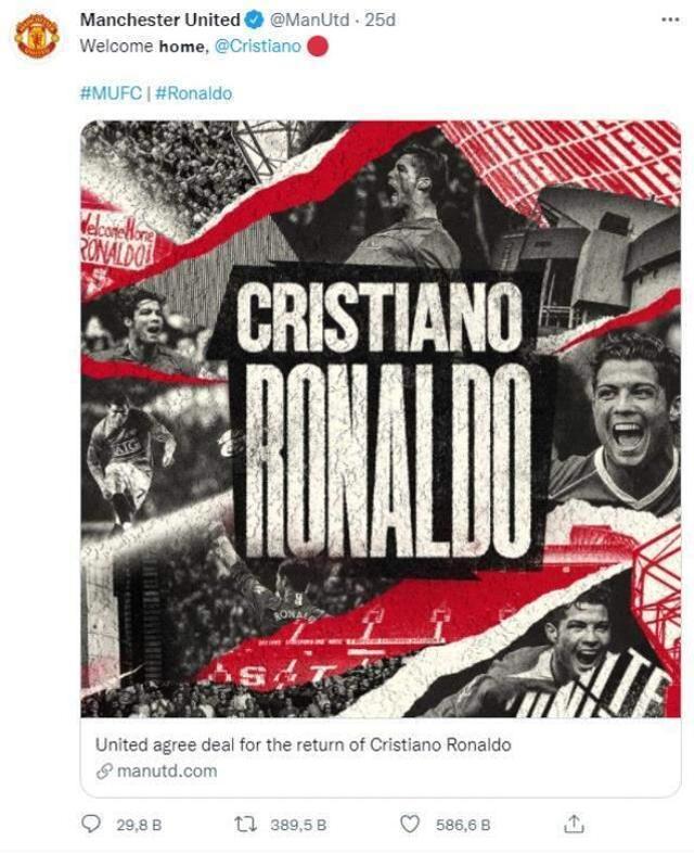 Son Dakika: Cristiano Ronaldo, Manchester United'da! Portekizli yıldız, 12 yıl sonra evine döndü