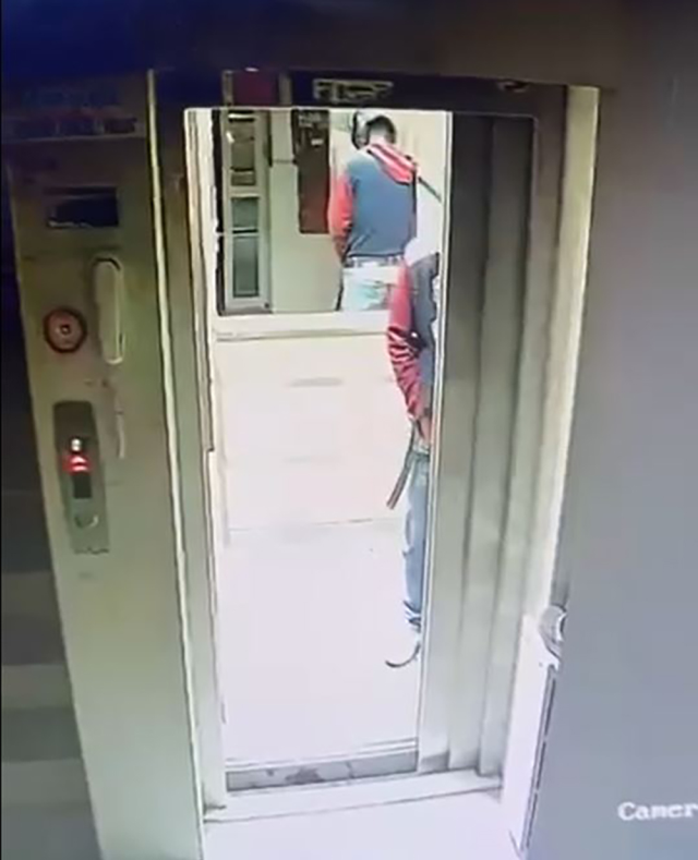 Kaskla apartmana giren şüpheli idrarını yapıp, damdaki kuşları çaldı