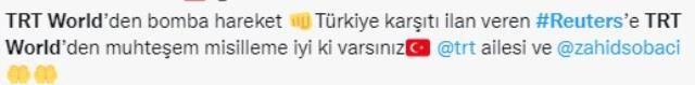 Reuters'ın Türkiye ile ilgili skandal iş ilanına, TRT World'den benzer dille misilleme