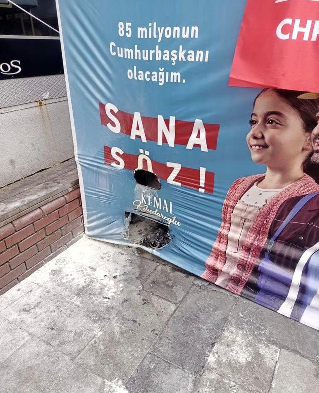 CHP'nin Ortaköy'deki seçim çadırını yakan kişinin akli dengesi bozuk çıktı