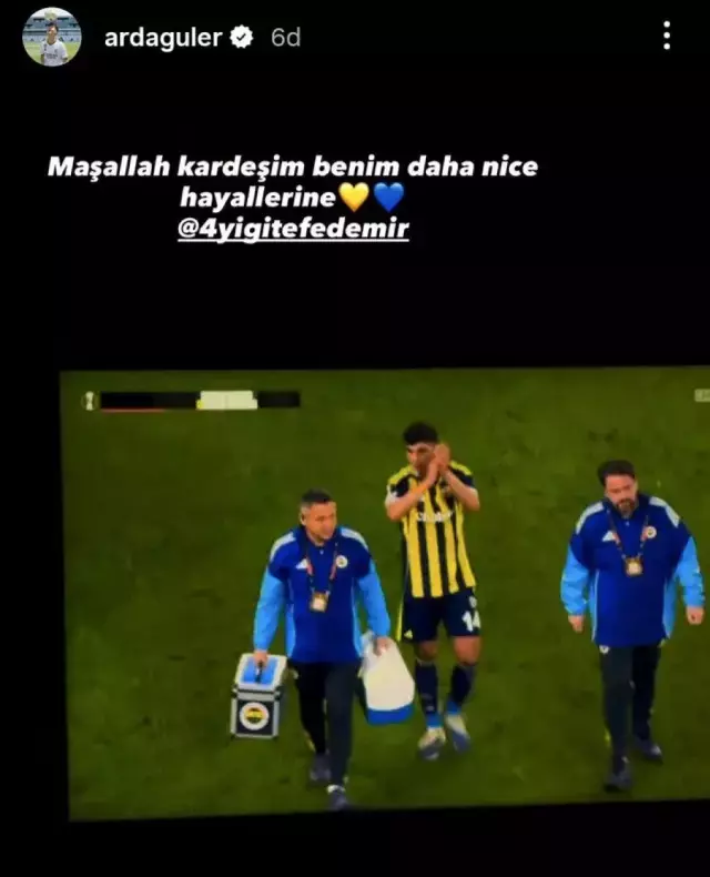 Arda Güler Fenerbahçe maçı biter bitmez telefona sarıldı