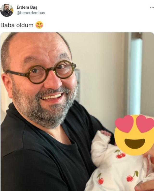 Seksenler dizisinin sevilen oyuncusu Erdem Baş, baba oldu