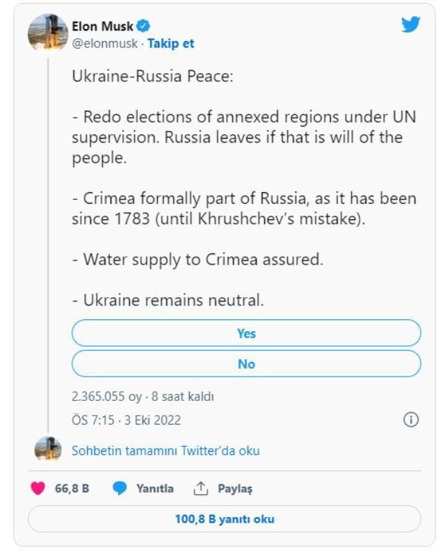 Elon Musk'ın sunduğu 'barış planı' Ukrayna lideri Zelenskiy'i küplere bindirdi