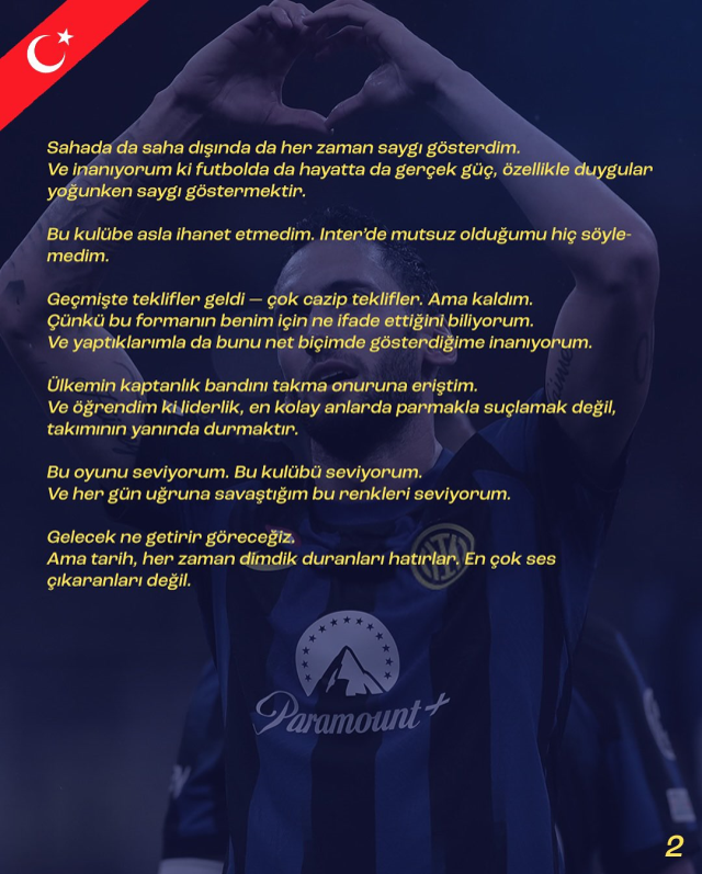 Hakan Çalhanoğlu'nun Resmi Açıklaması