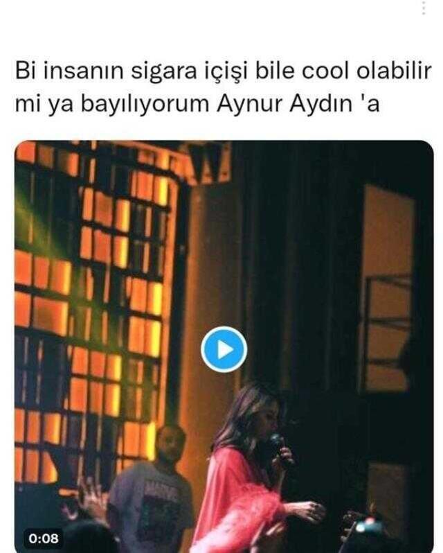 Sahnede sigara içen Aynur Aydın'a tepkiler çığ gibi: Eline ne geçti?