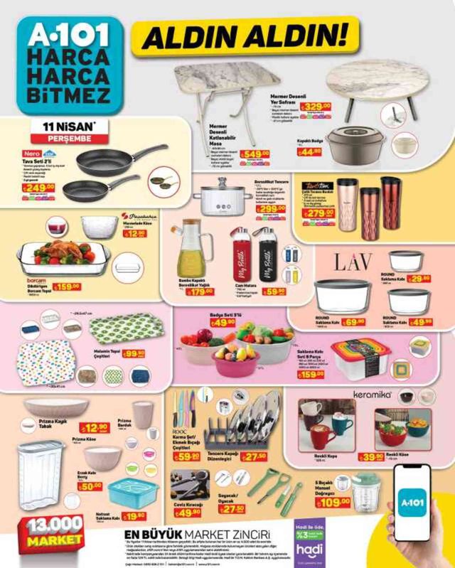 A101 AKTÜEL KATALOĞU 8-11 NİSAN | A101'e gelen ürünler! A101 bu hafta katalog ürünleri neler? A101 fiyat listesi!