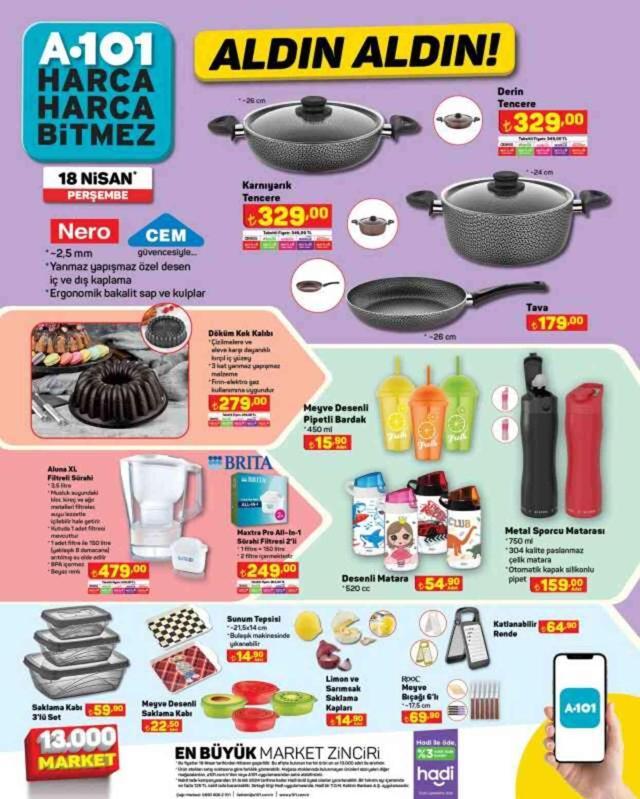 A101 AKTÜEL KATALOĞU 16-19 NİSAN | A101'e gelen ürünler! A101 bu hafta katalog ürünleri neler? A101 fiyat listesi!