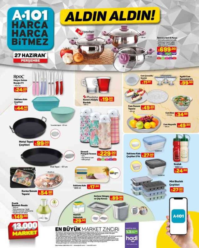 A101 AKTÜEL KATALOĞU 26-28 HAZİRAN | A101'e gelen ürünler! A101 bu hafta katalog ürünleri neler? A101 fiyat listesi!