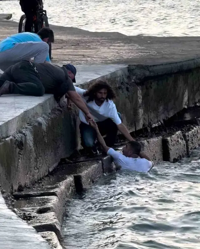 Polisten kaçmak için denize atladı, hikayenin sonu hüsranla bitti