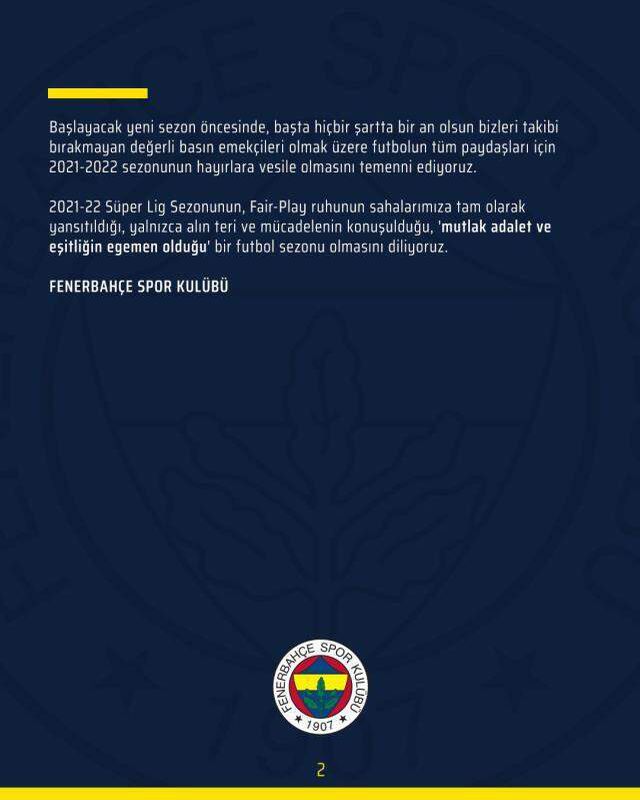 Fenerbahçe'den net karar: Armamızda artık yıldız kullanmayacağız