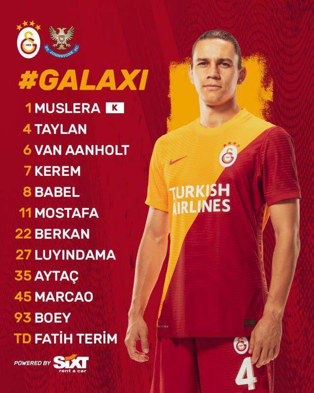 Galatasaray'da St.Johnstone maçının ilk 11'i belli oldu! Yeni transferler görücüye çıkıyor