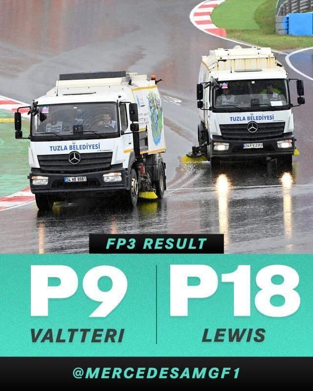 Tuzla Belediye Başkanı Şadi Yazıcı'dan Formula 1 pilotlarına yol süpürme araçları ile güldüren gönderme