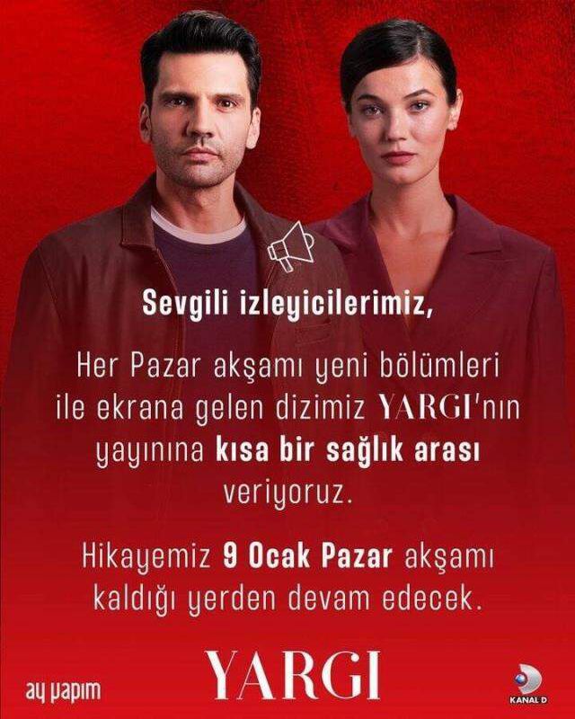 Yargı neden bu hafta yok? Dün Yargı yeni bölümü yok muydu? Yargı son bölüm full izle! Yeni bölüm fragmanı yayınlandı mı?