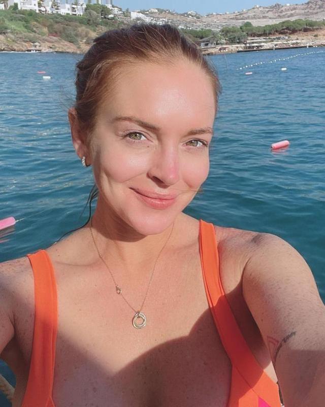 Dünyaca ünlü oyuncu Lindsay Lohan Bodrum'da balayı yapıyor
