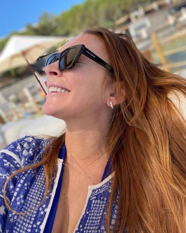Dünyaca ünlü oyuncu Lindsay Lohan Bodrum'da balayı yapıyor