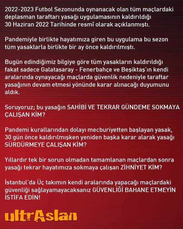 Süper Lig ile ilgili ortalığı karıştıran 'Deplasman yasağı' iddiası! 3 büyüklerin taraftarları çılgına döndü