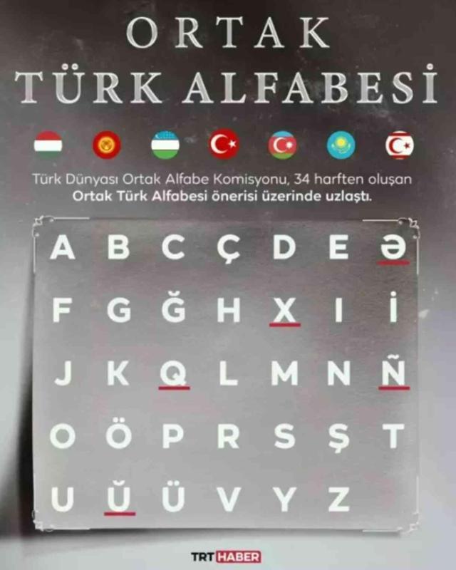 Ortak Türk Alfabesi harfleri nedir, kaç harf var? Ortak Türk Alfabesi ne zaman kullanılacak, hangi ülkeler var?