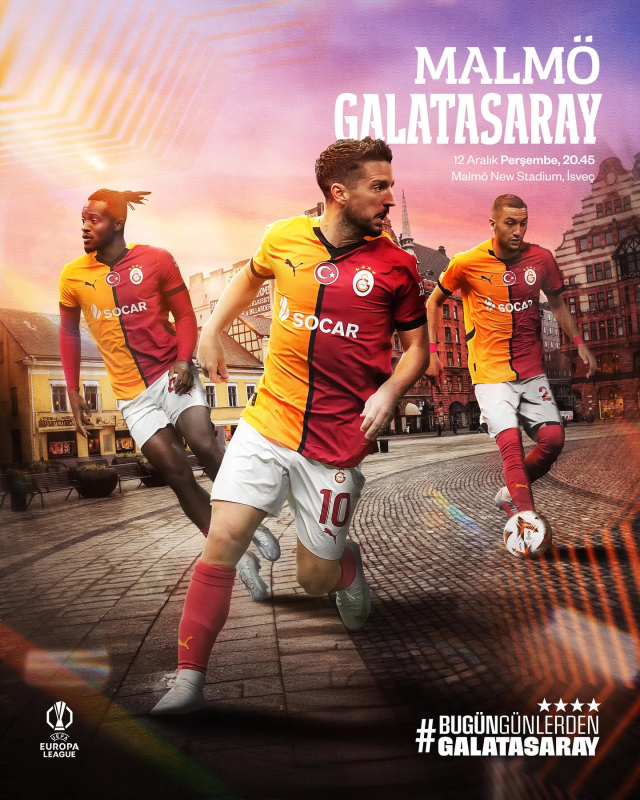 Malmö-Galatasaray maçı ne zaman? Malmö-Galatasaray saat kaçta, hangi kanalda? (UEFA Avrupa Ligi)