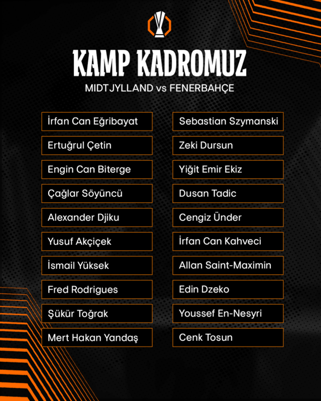 Fenerbahçe'nin Kritik Maçı ve Kamp Kadrosu