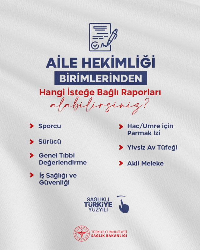 Sağlık Bakanlığı'ndan Yeni Düzenleme ile Sağlık Raporları Ücretlendirmeleri