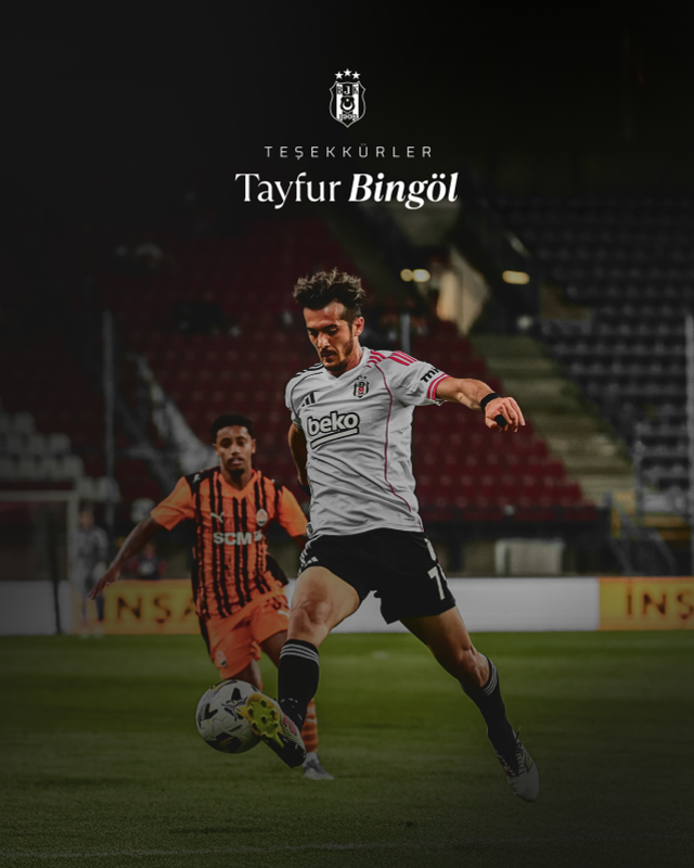 Tayfur Bingöl Beşiktaş'tan ayrıldı! İşte yeni takımı
