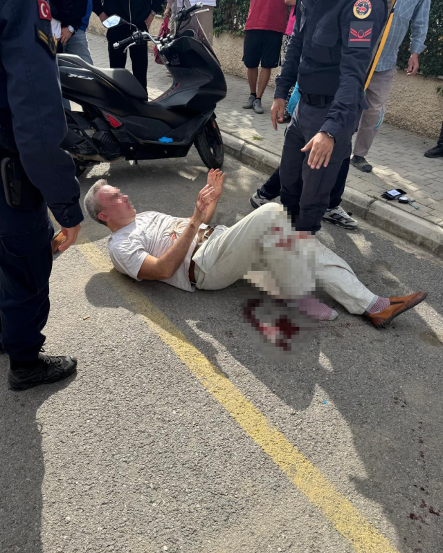 Mahmutlar'da boşanma tartışması sonrası adrese gelen ekipler