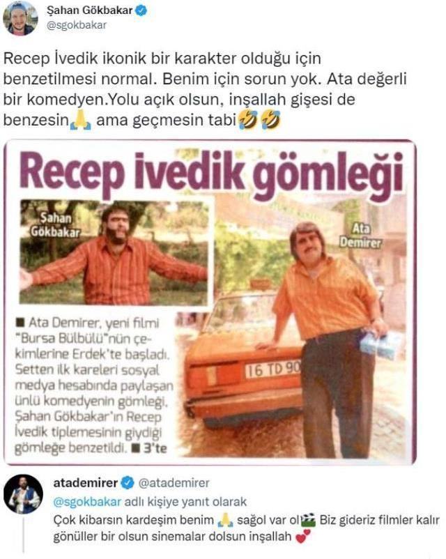 Şahan Gökbakar... ATA DEMİRER'E RECEP İVEDİK YORUMU!