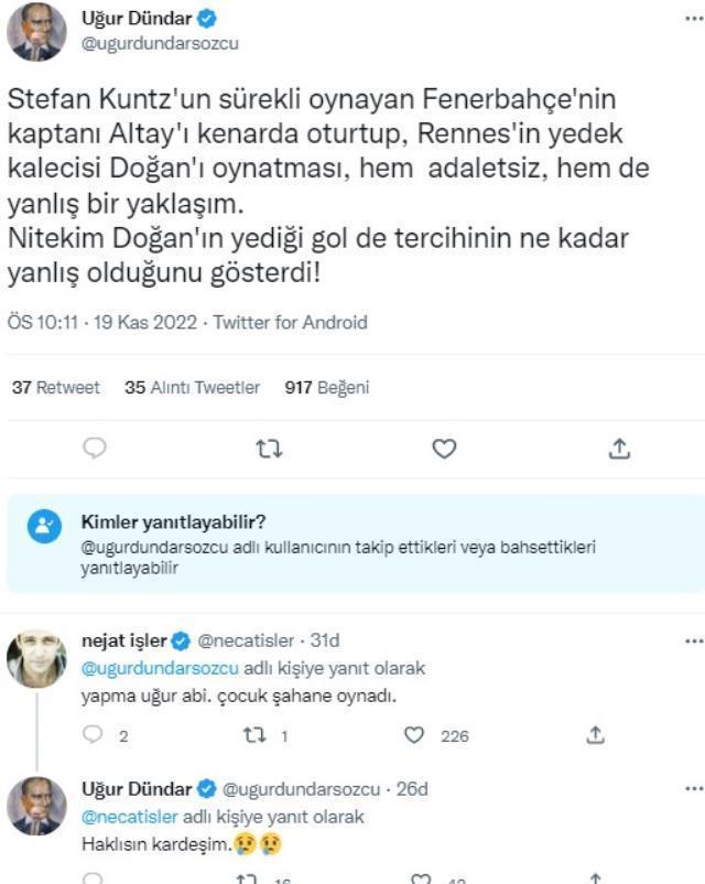 Uğur Dündar maç biter bitmez Kuntz'a ateş püskürdü! Nejat İşler de olaya dahil oldu