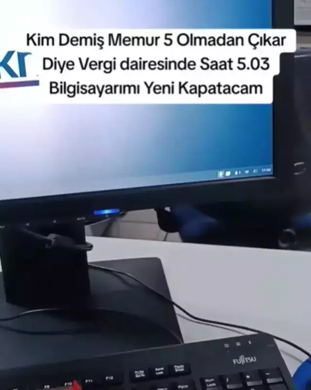 Vergi memuru bilgisayar ekranını paylaştı, ekrandaki detay tartışma yarattı