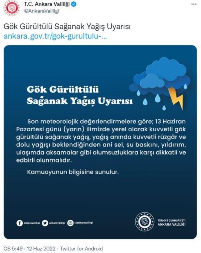 Son Dakika: Ankara'da eğitime yağmur engeli! Pazartesi günü ilk ve orta dereceli okullar tatil edildi