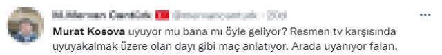 Randers-Galatasaray maçının spikeri Murat Kosova anlatımıyla karşılaşmanın önüne geçti! Tepkilerin haddi hesabı yok
