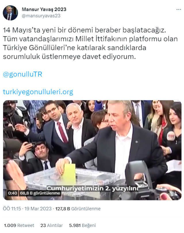 Ekrem İmamoğlu ve Mansur Yavaş'tan sandık güvenliğiyle ilgili çağrı: Türkiye Gönüllüleri'ne katılın