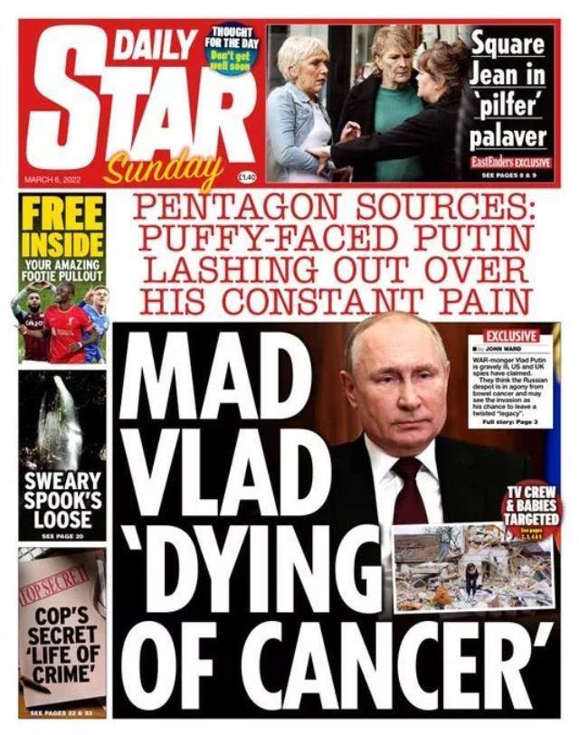 İngiliz basınından dünyayı sarsacak iddia: Vladimir Putin ölümcül bağırsak kanserine yakalandı