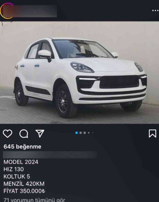 Sosyal medya üzerinden elektrikli otomobil tuzağı! Uygun fiyat vaadiyle dolandırıyorlar