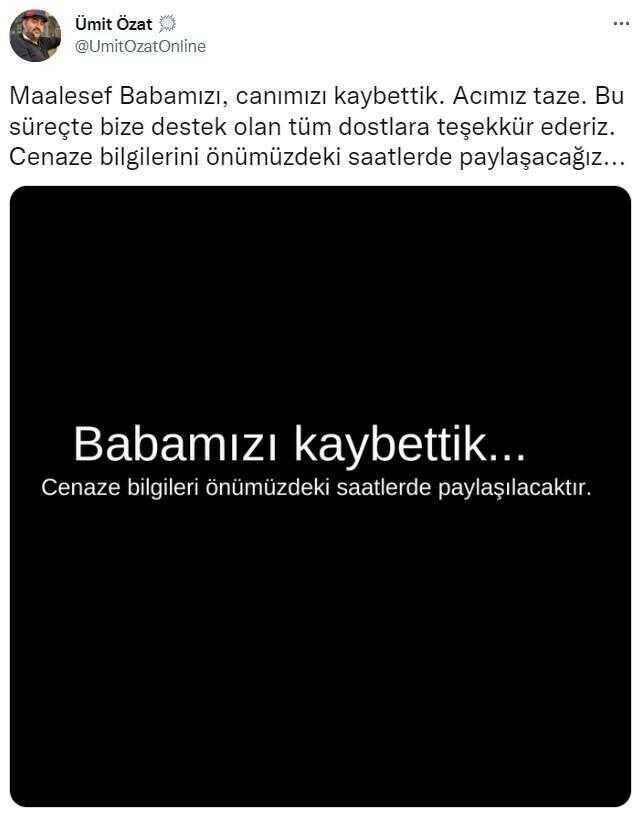 Ümit Özat'ın babası öldü mü, neden öldü? Ümit Özat babası kim?